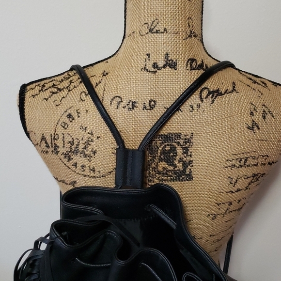 Black Victoria's secret bag with fringe. Like new - Picture 2 of 4